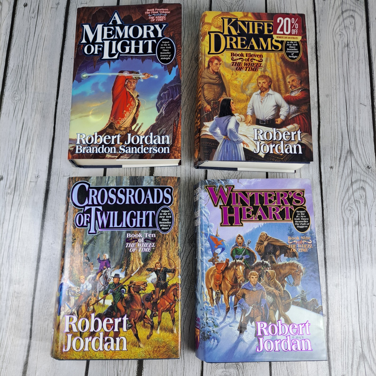 Robert Jordan Wheel of Time 4-Book Hardcover Lot ALL 1st Editions Robert Jordan Wheel of Time 4-Book Hardcover Lot ALL 1st Editions
