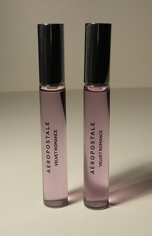 2 Aeropostale VELVET ROMANCE EDP Purse ROLLERBALLS .33 OZ (LOT OF 2) *READ AD*