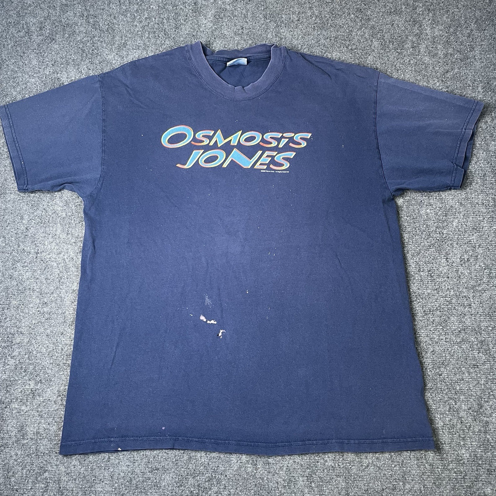 Vtg 2001 Osmosis Jones Chris Rock T-shirt Movie Promo Tee Distressed Mens Xl