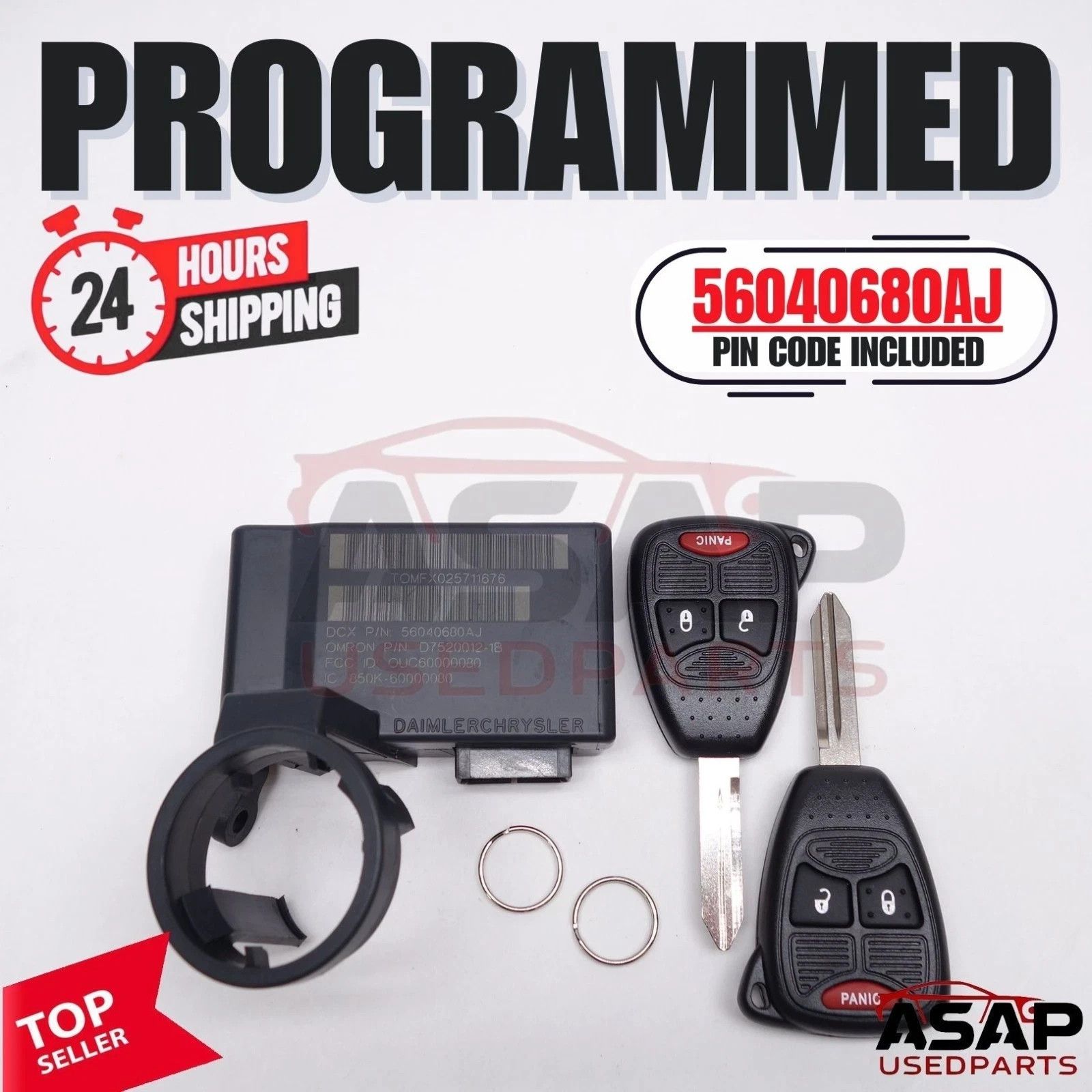 2007-2017 CHRYSLER DODGE JEEP IGNITION IMMOBILIZER 56040680AJ Plug & Go.. 2007-2017 CHRYSLER DODGE JEEP IGNITION IMMOBILIZER 56040680AJ Plug & Go..