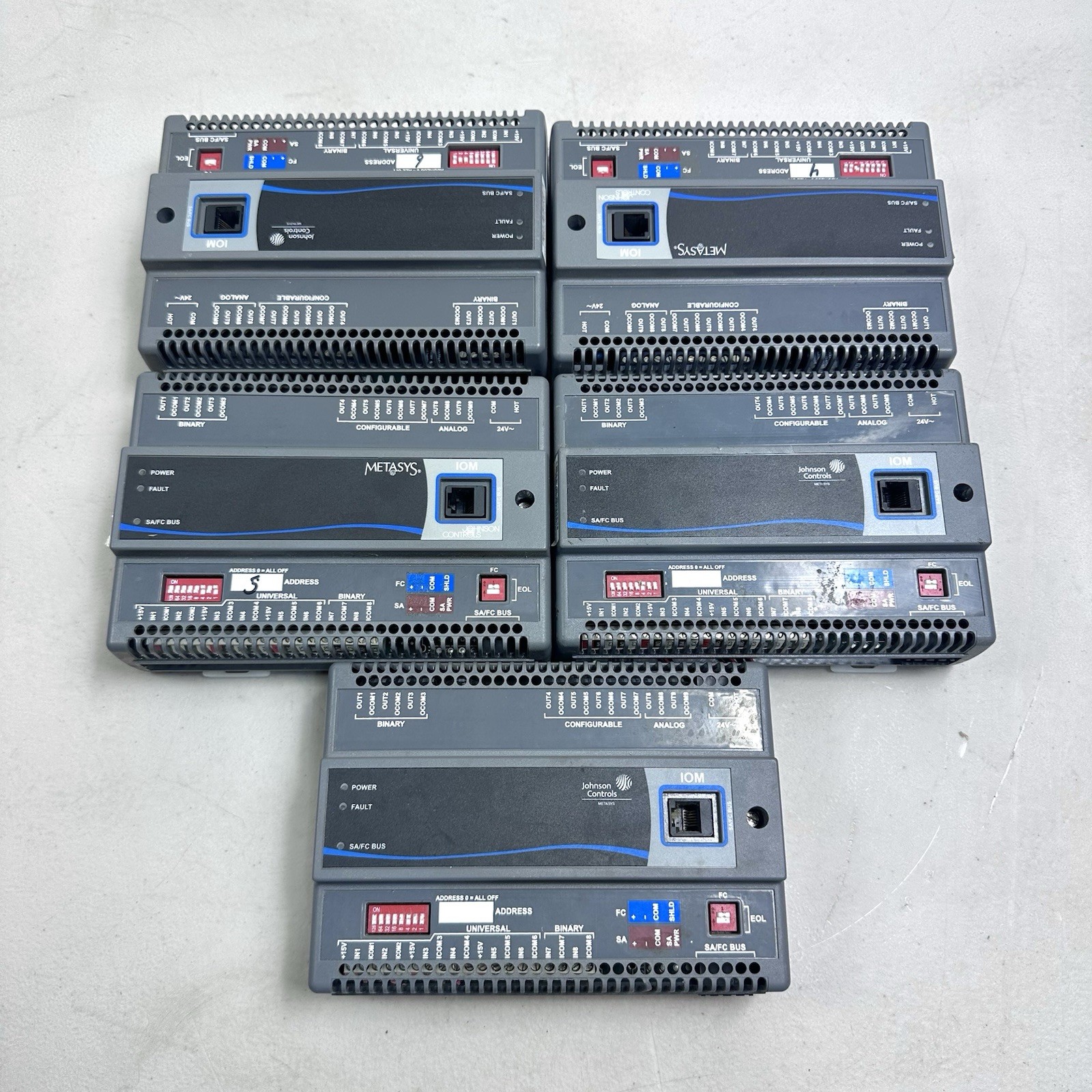 LOT x 5 Johnson Controls Metasys MS-IOM4710-0 Expansion Module TESTED WORKS