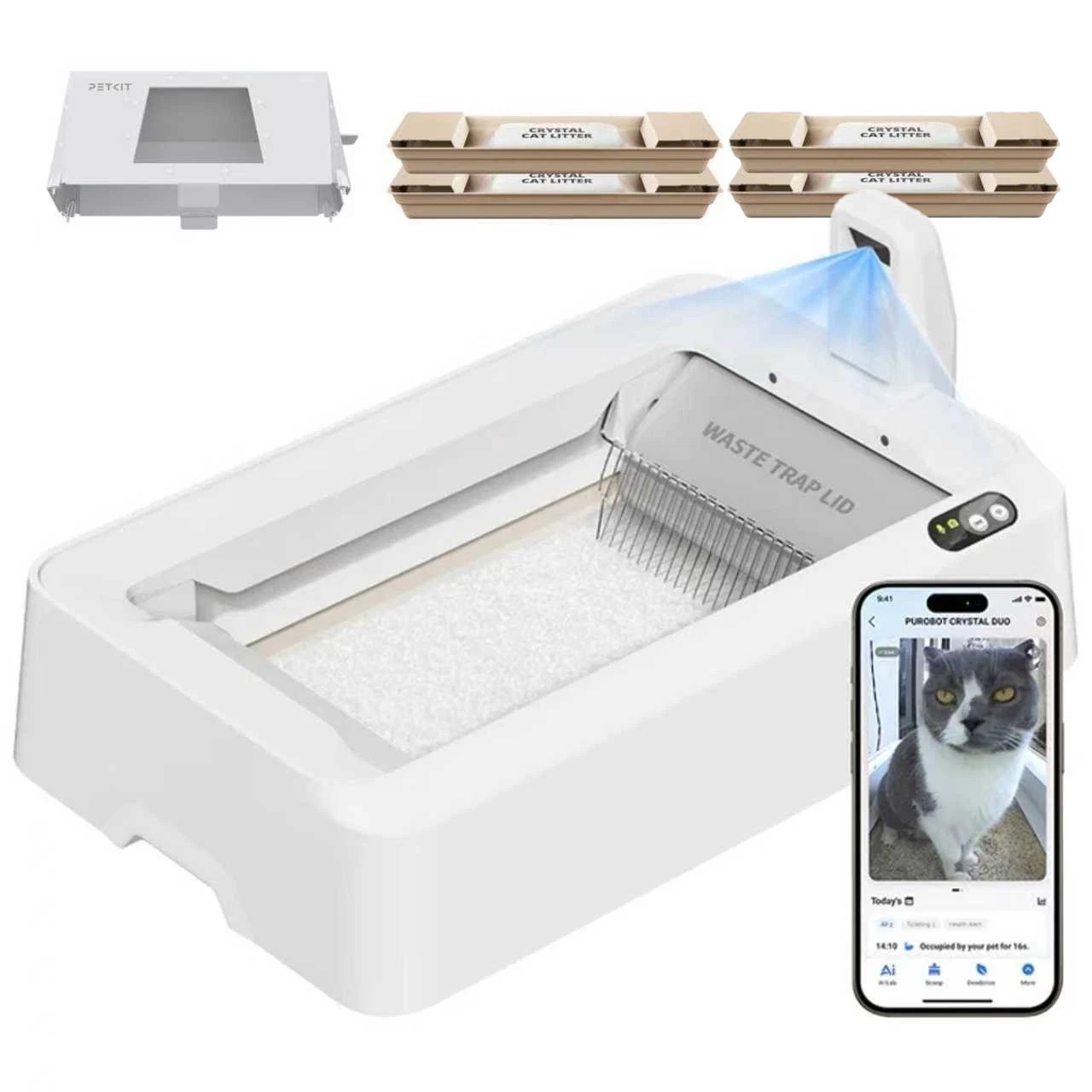 PETKIT Purobot Crystal Duo Self-Cleaning Litter Box Bundle PETKIT Purobot Crystal Duo Self-Cleaning Litter Box Bundle