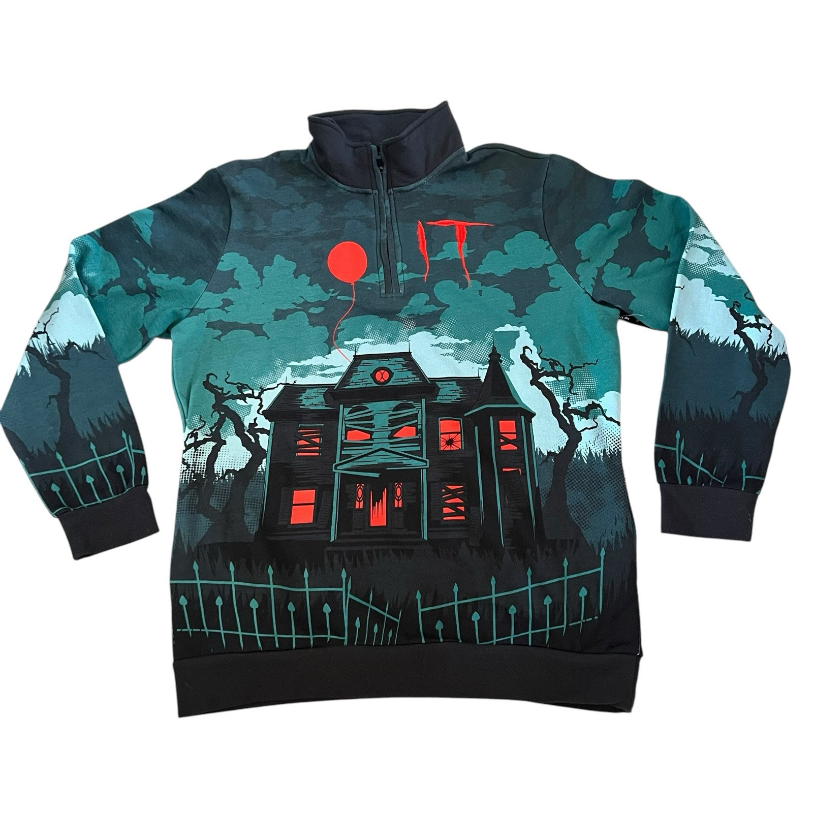 It House Scenic Quarter ZipSweatshirt Size XS BoxLunch Exclusive It House Scenic Quarter ZipSweatshirt Size XS BoxLunch Exclusive