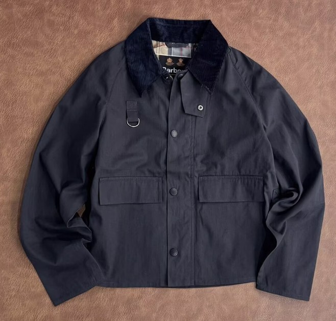 Barbour Corduroy Collar Plaid Lining Short Workwear Jacket Men Women Barbour Corduroy Collar Plaid Lining Short Workwear Jacket Men Women