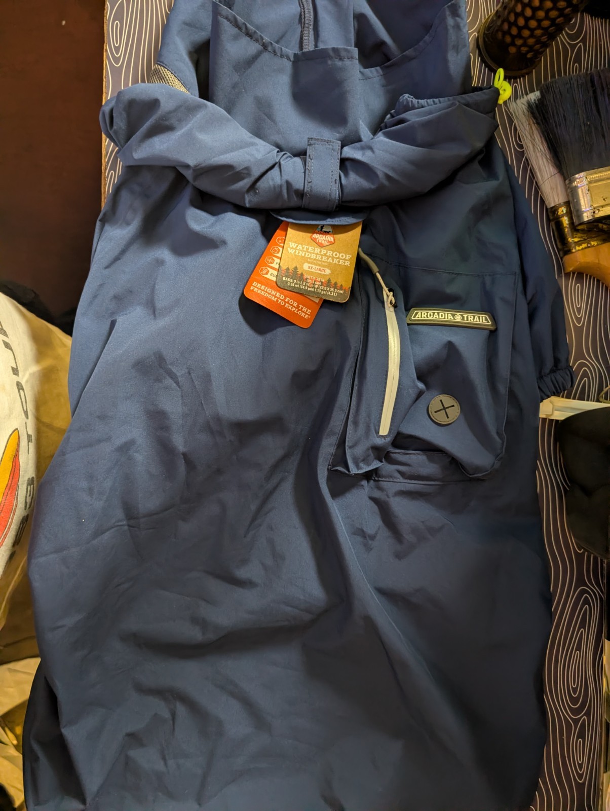 Arcadia Trail Waterproof Dog Windbreaker XXL Girth 38\ Arcadia Trail Waterproof Dog Windbreaker XXL Girth 38\