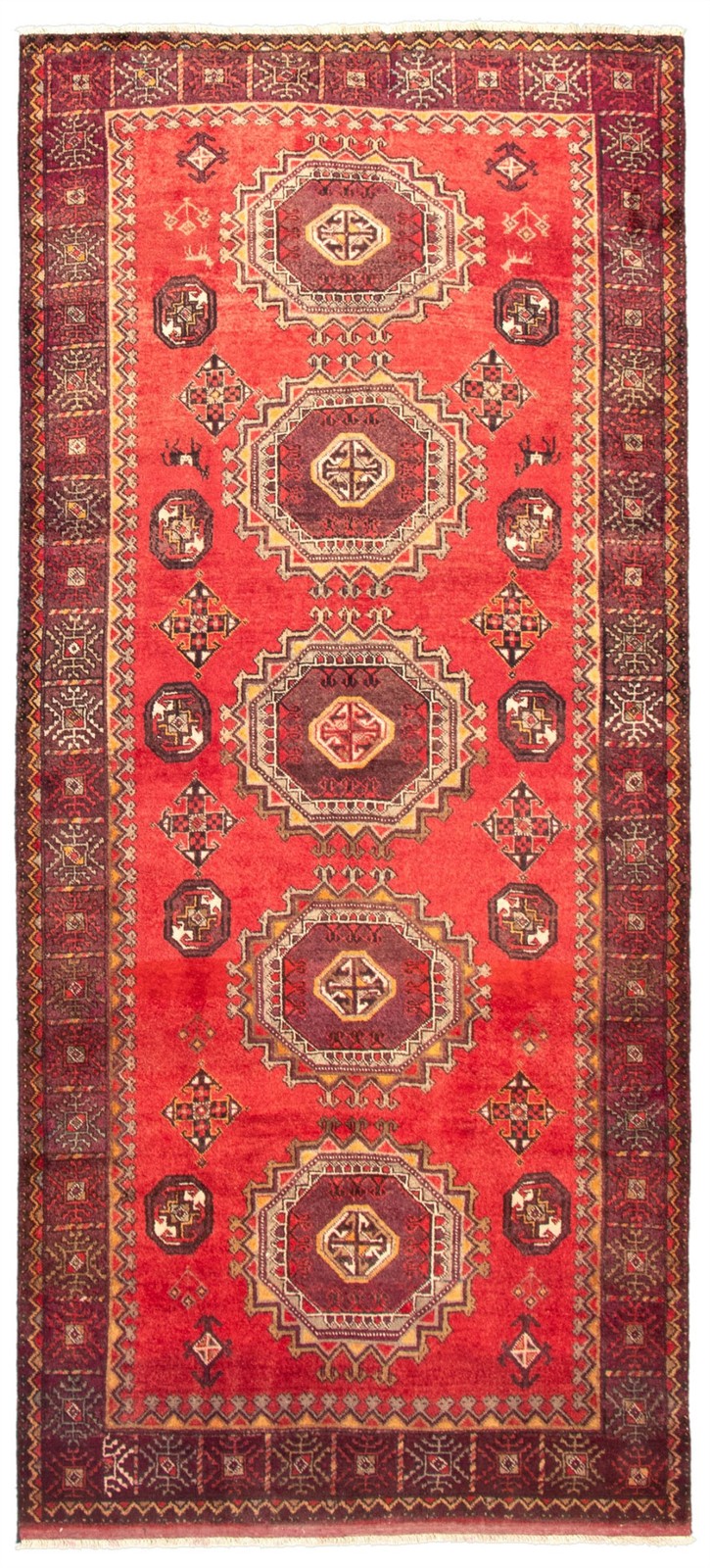 Traditional Vintage Hand-Knotted Area Rug 5'1