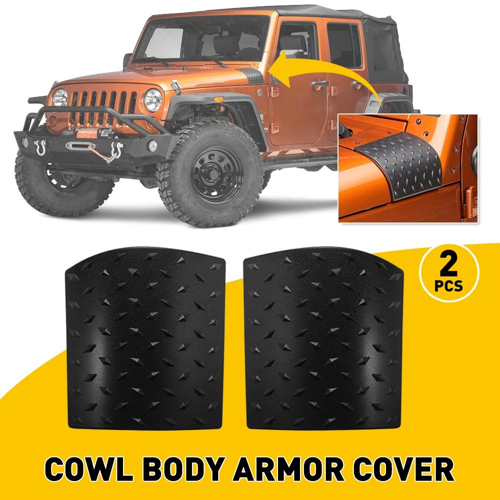 2X Body Cowl Trim Armor Cover Fit 2007-18 Jeep Wrangler JK Unlimited Rubicon US