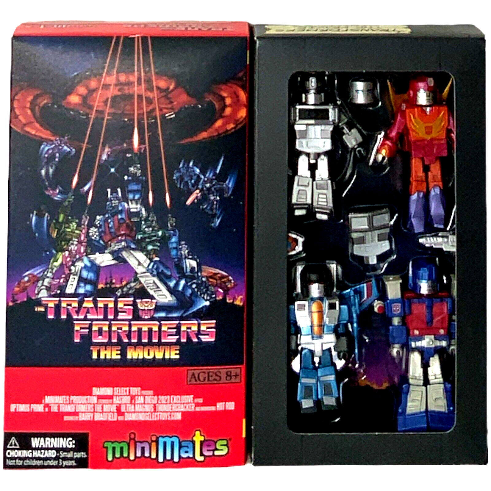 TRANSFORMERS THE MOVIE SDCC 2023 Video Series Minimates Diamond Selects Toys New