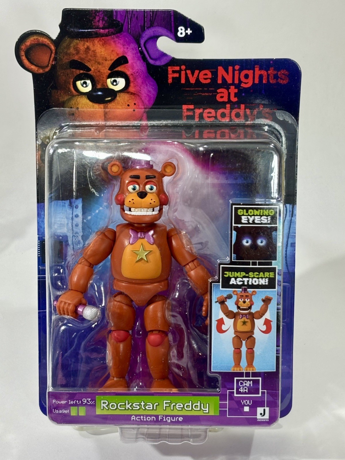 FNAF Five Nights at Freddy\'s Rockstar Freddy Jazwares Walmart Exclusive In Hand FNAF Five Nights at Freddy\'s Rockstar Freddy Jazwares Walmart Exclusive In Hand
