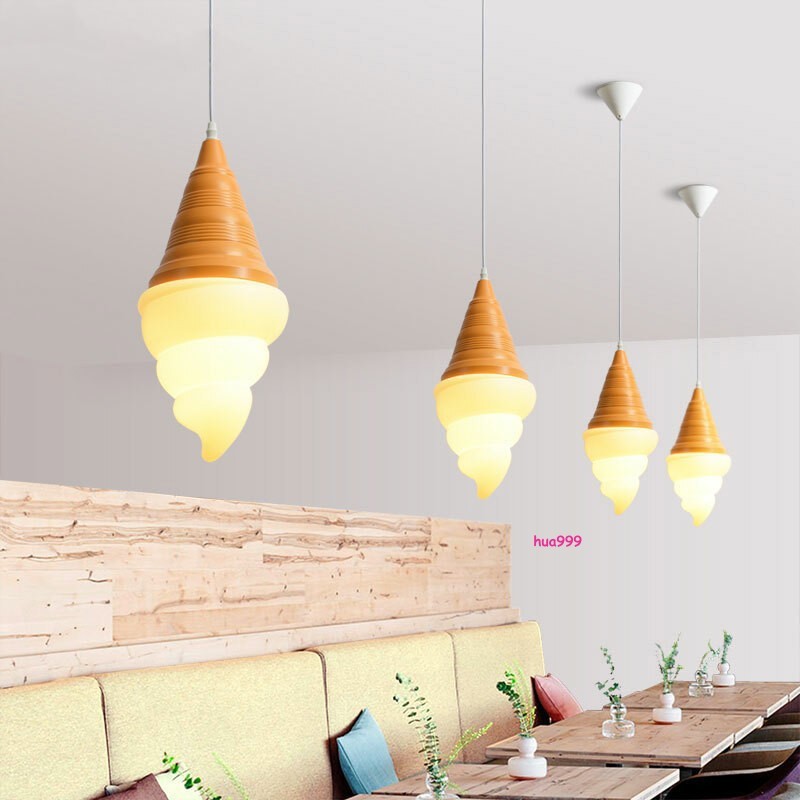 Ice Cream Pendant Light Modern Kitchen Led Hanging Lamp Bedroom Cafe IndoorDecor