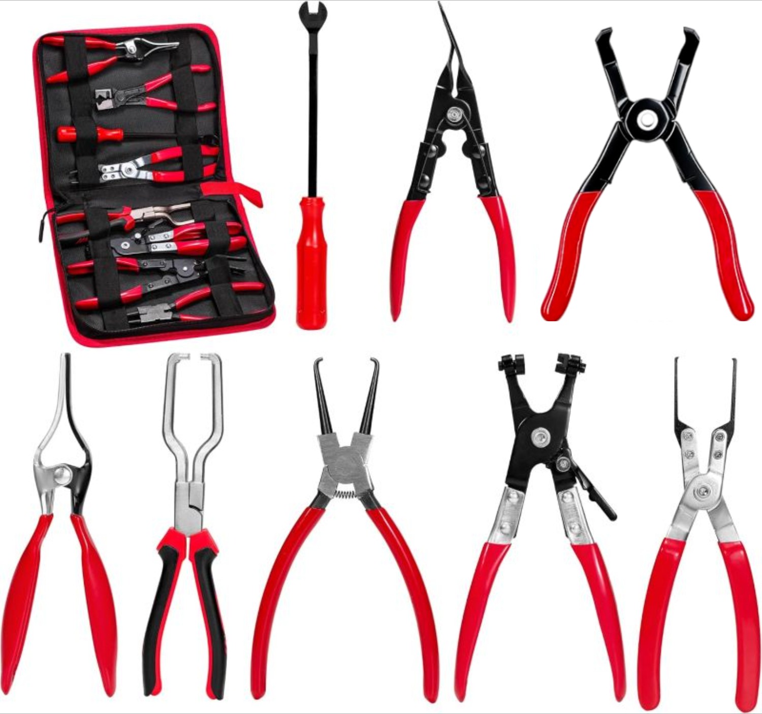 8 Pack Fuel Line Disconnect Plier Set Automotive Electrical Disconnect Pliers 8 Pack Fuel Line Disconnect Plier Set Automotive Electrical Disconnect Pliers