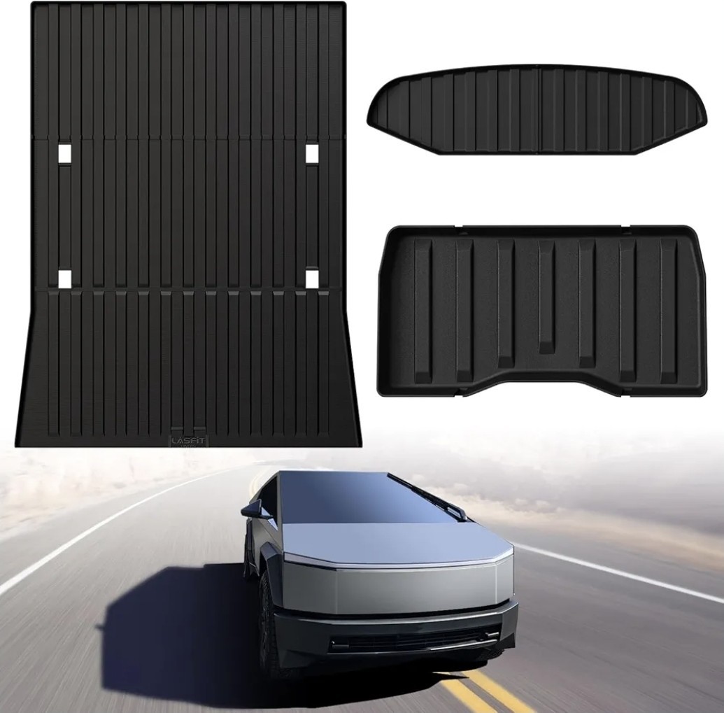 LASFIT Truck Bed Mat for Tesla Cybertruck 2024-2026 Cargo Mat All Weather Black LASFIT Truck Bed Mat for Tesla Cybertruck 2024-2026 Cargo Mat All Weather Black