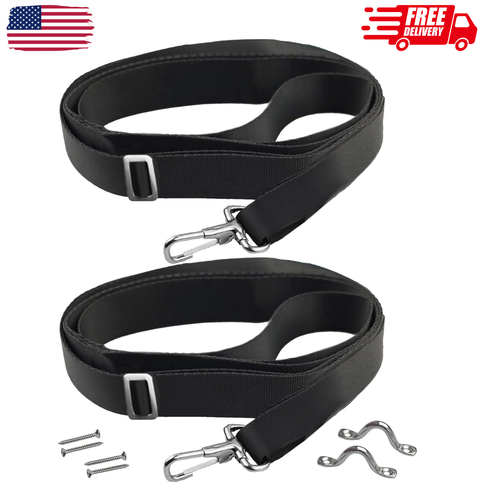 2 Pack Bimini Boat Top Straps, Heavy Duty Adjustable Straps with Hooks 28 2 Pack Bimini Boat Top Straps, Heavy Duty Adjustable Straps with Hooks 28