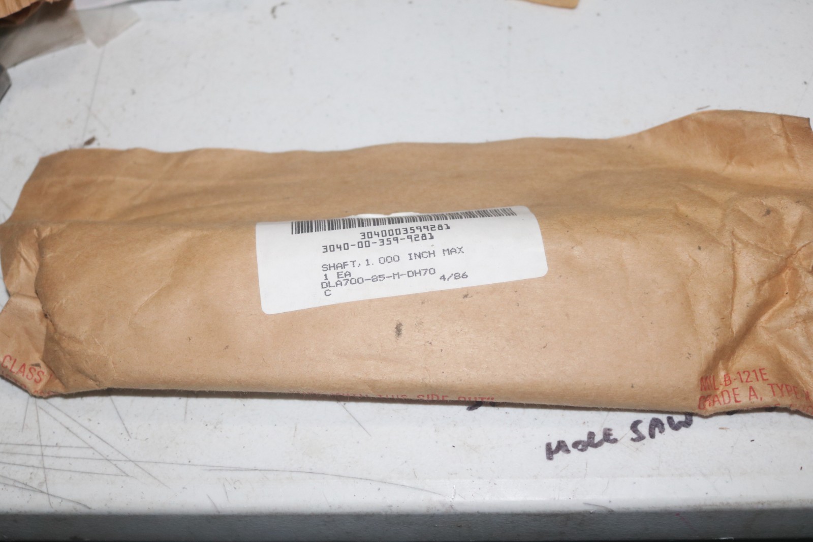 NOS Crane pumps shaft P/N 5002 3040-00-359-9281