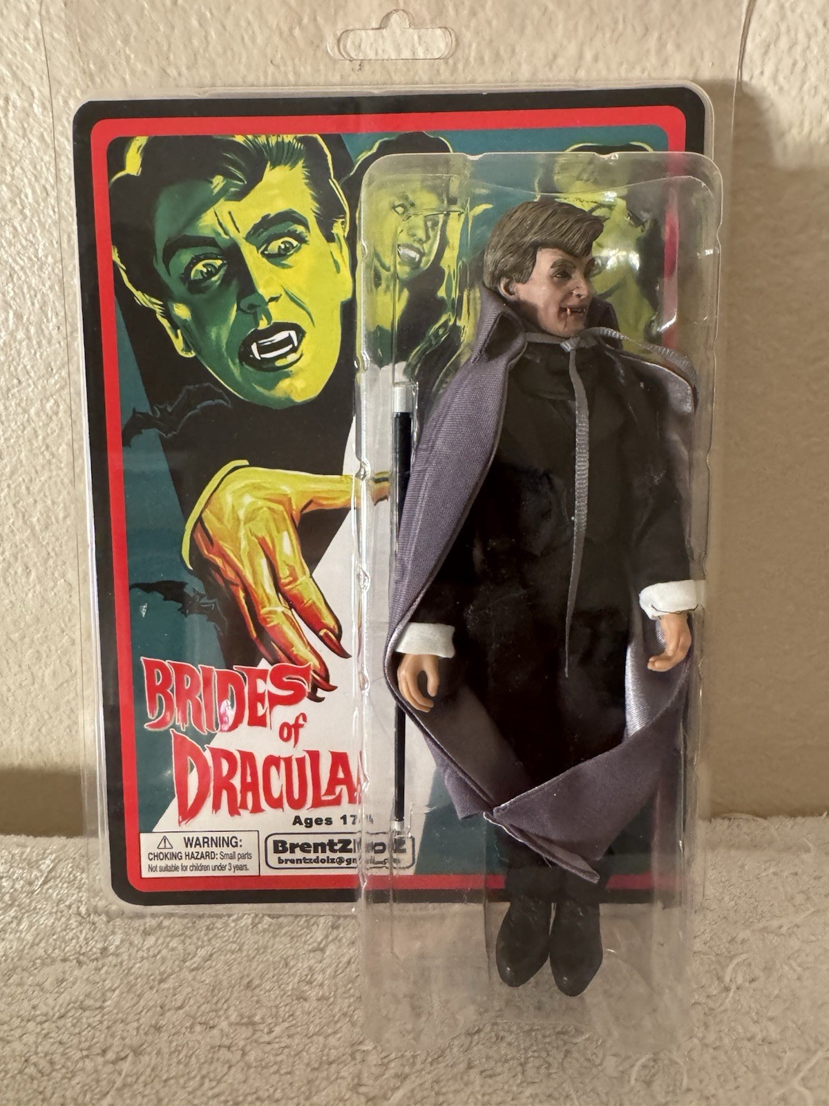 Brentz Dollz 8” Baron Meinster Brides of Dracula Vampire Figure Horror