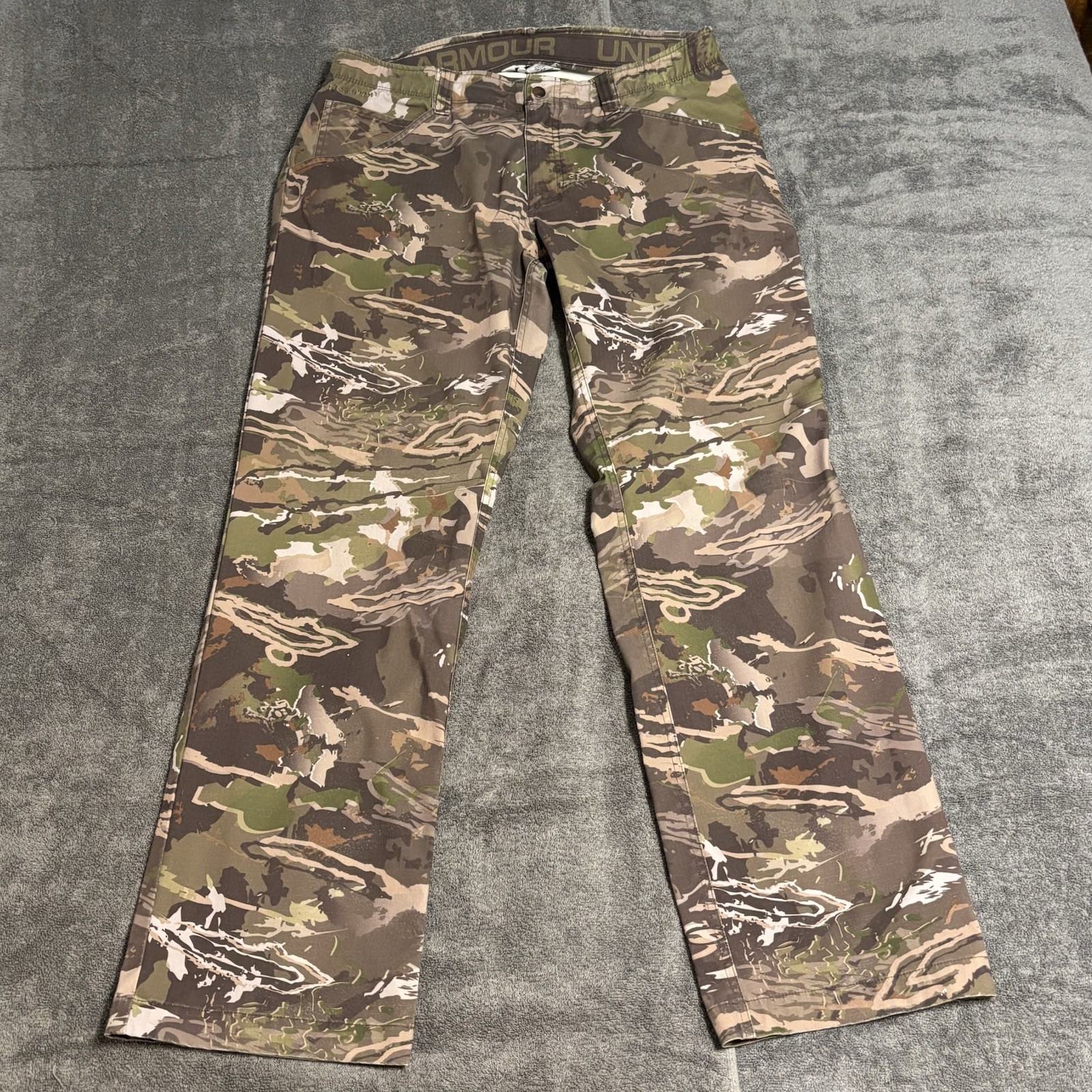 Under Armour UA Storm Camo Cargo Pants Men’s 36x32 Hunting Field  Style 1279730