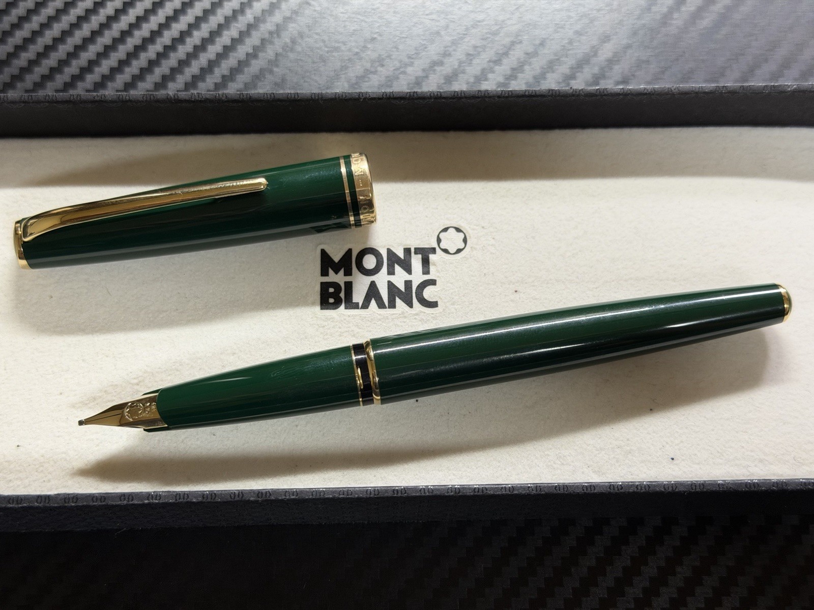 Montblanc Generation Olive Green B Fountain Pen Near Mint