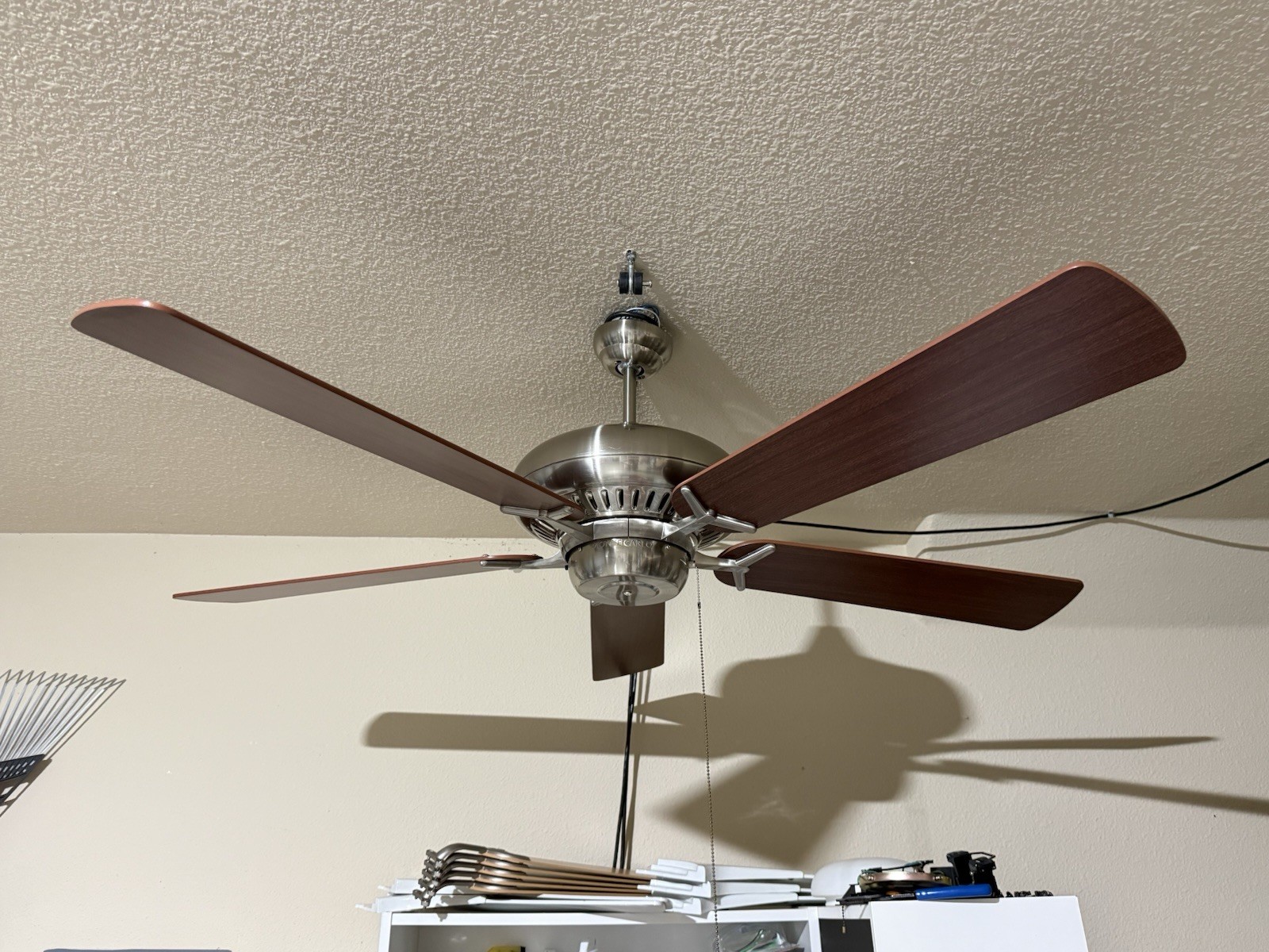 Vintage 60” Monte Carlo Grand Prix ceiling fan - Brushed Steel - March 2005 Vintage 60” Monte Carlo Grand Prix ceiling fan - Brushed Steel - March 2005