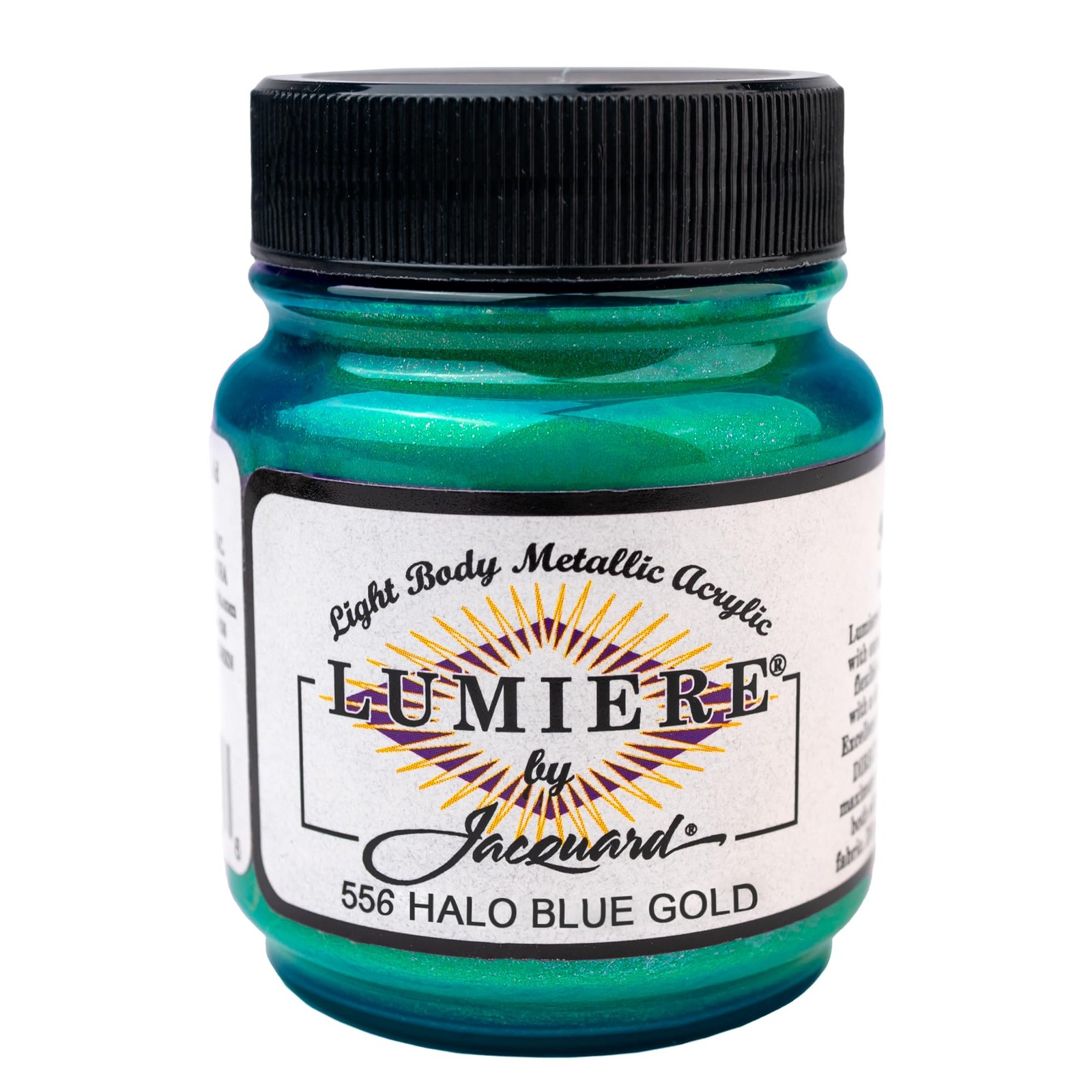 Jacquard Lumiere Metallic Shimmer Paint Halo Blue 2.25 Fl Oz Craft Supply