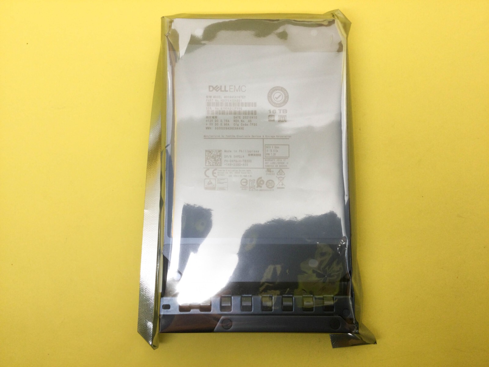 HPGJ4 DELL EMC 16TB 7.2K SATA 6Gb/s 3.5\