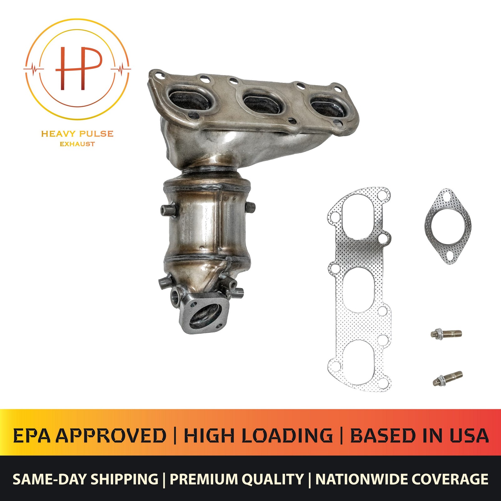 Front Right Catalytic Converter with Integrated Exhaust Manifold for 2020-2022 K