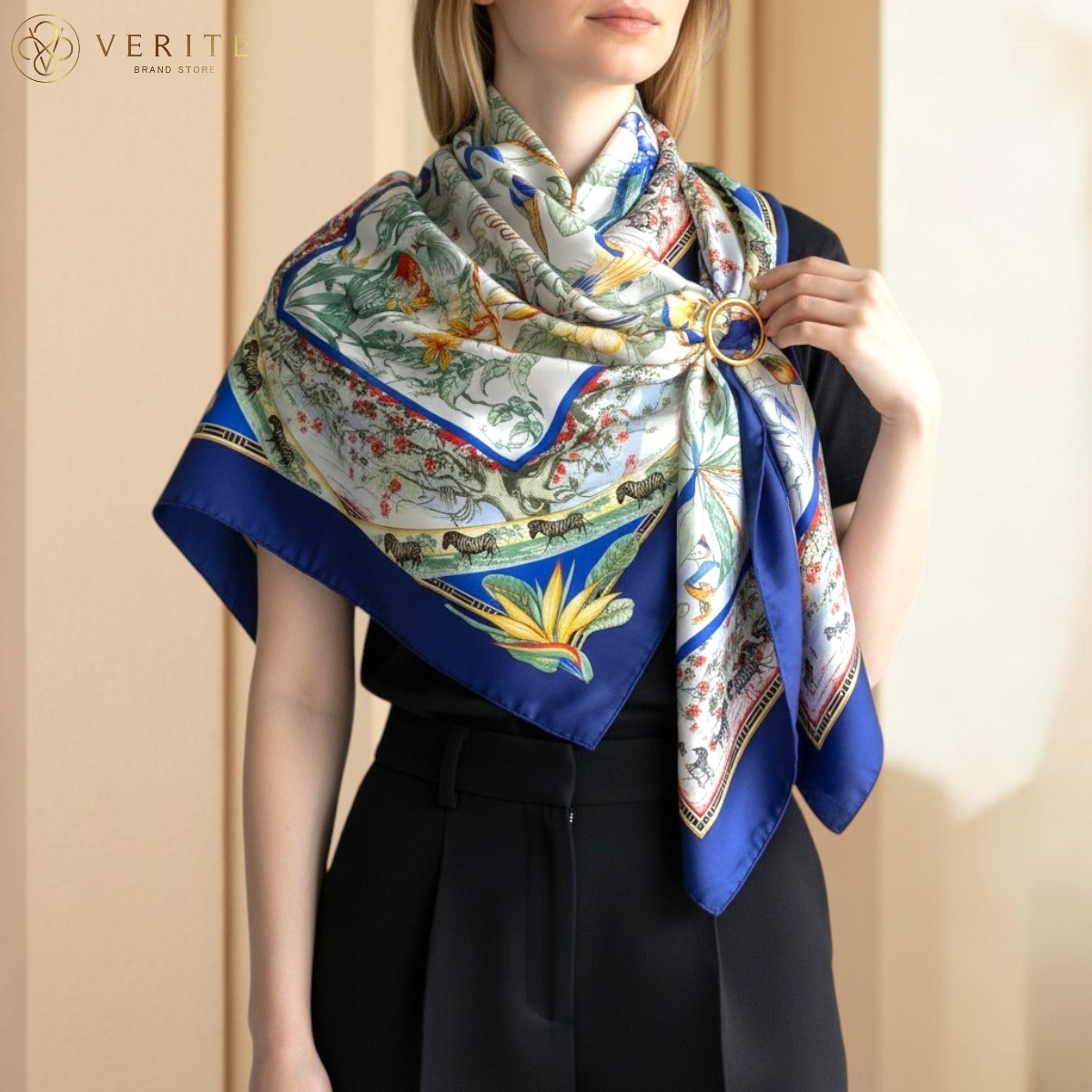 RARE VINTAGE HERMES Silk Scarf \