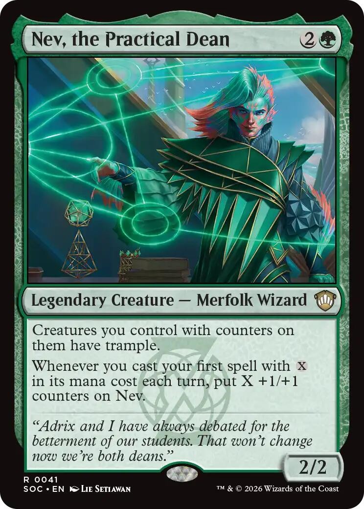 Magic - Nev, the Practical Dean [SOC - 41] NM - Near Mint - EN