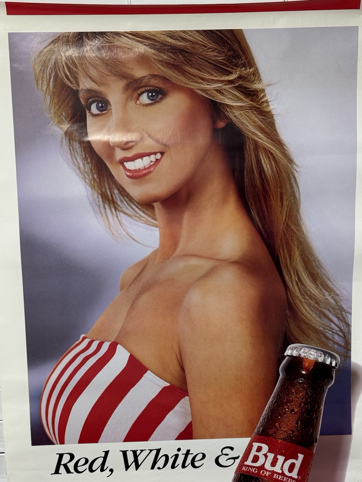 Sexy 1980’s RED WHITE & BUD BUDWEISER Girls Vintage Beer Poster 28 X 20 Memories Sexy 1980’s RED WHITE & BUD BUDWEISER Girls Vintage Beer Poster 28 X 20 Memories
