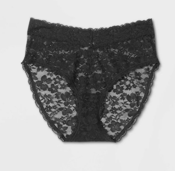 4 PACK: Auden Women\'s All over Black Lace Brief - Size *XL (Extra Large NWT  8E