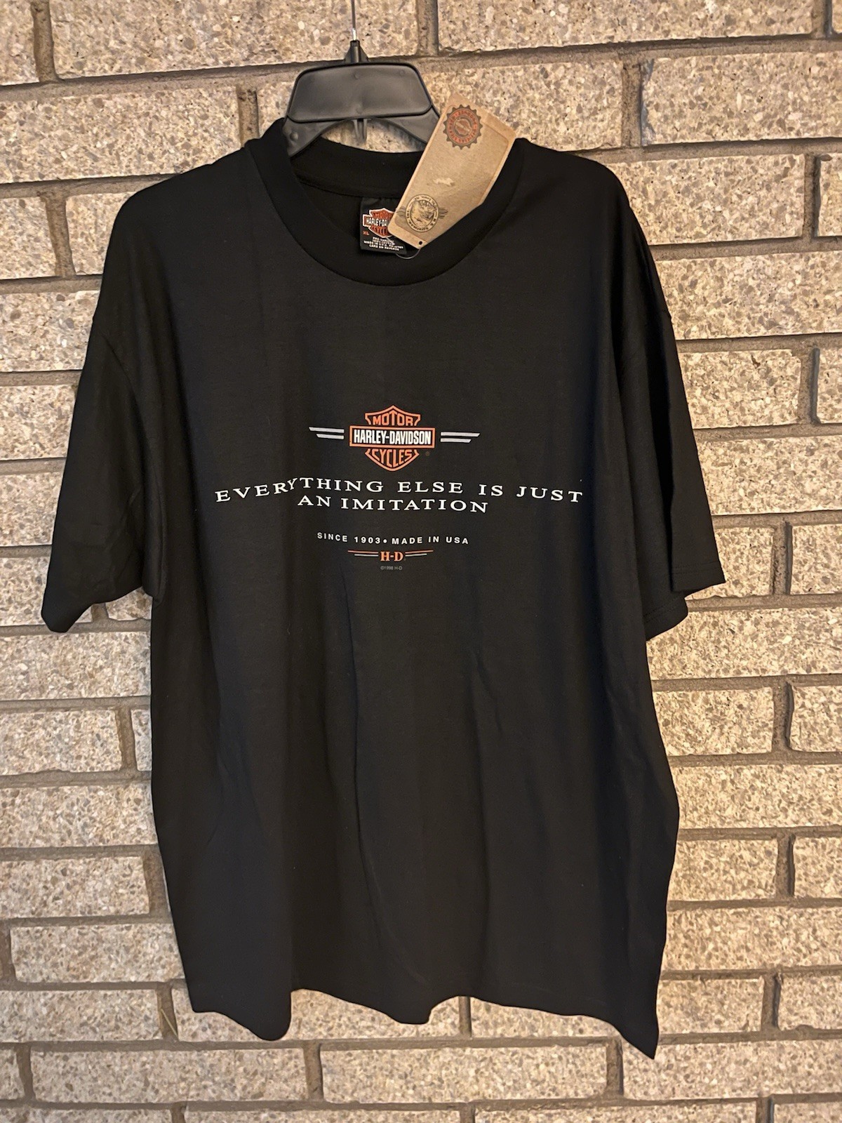 Vintage 1998 Harley-Davidson T-Shirt XL Snell Muskegon MI Made USA NWT