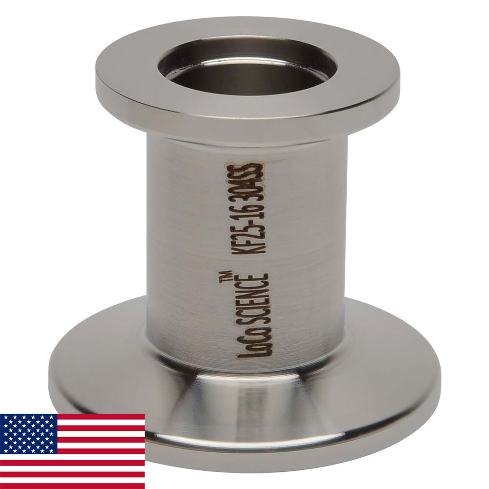 KF-25 to KF-16 / NW-25 to NW-16 Reducer Vacuum Fitting S304 LoCo SCIENCE KF-25 to KF-16 / NW-25 to NW-16 Reducer Vacuum Fitting S304 LoCo SCIENCE