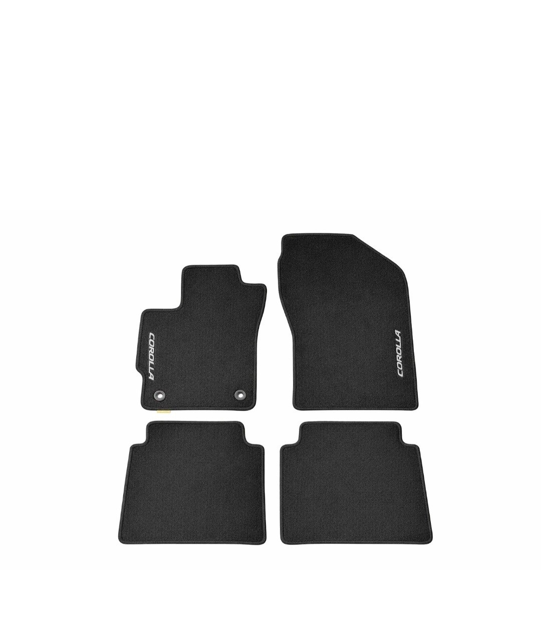 2020-2025 COROLLA SEDAN BLACK CARPET FLOOR MATS GENUINE TOYOTA PT206-02202-01
