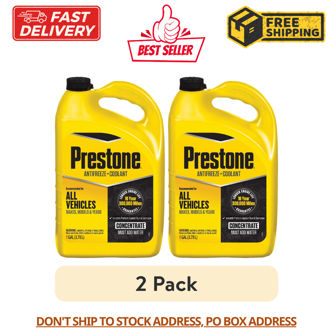 2pk Prestone Universal Concentrate Antifreeze and Coolant for All Vehicles,1 Gal