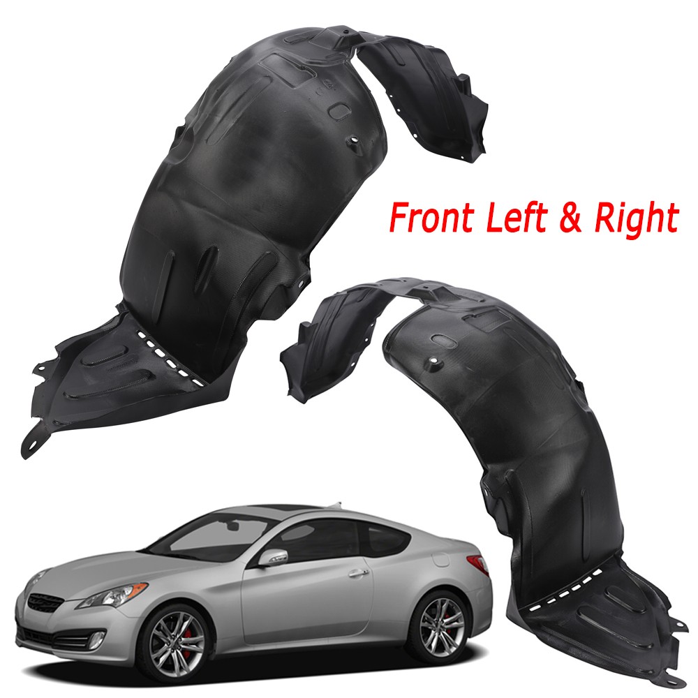 Fender Liner Set of 2 For 2010-2012 Hyundai Genesis Coupe Front Left & Right