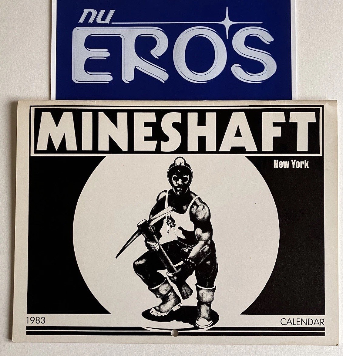 VERY RARE 1983 Mineshaft Gay Bar New York Calendar LGBTQ Gay Interest Art
