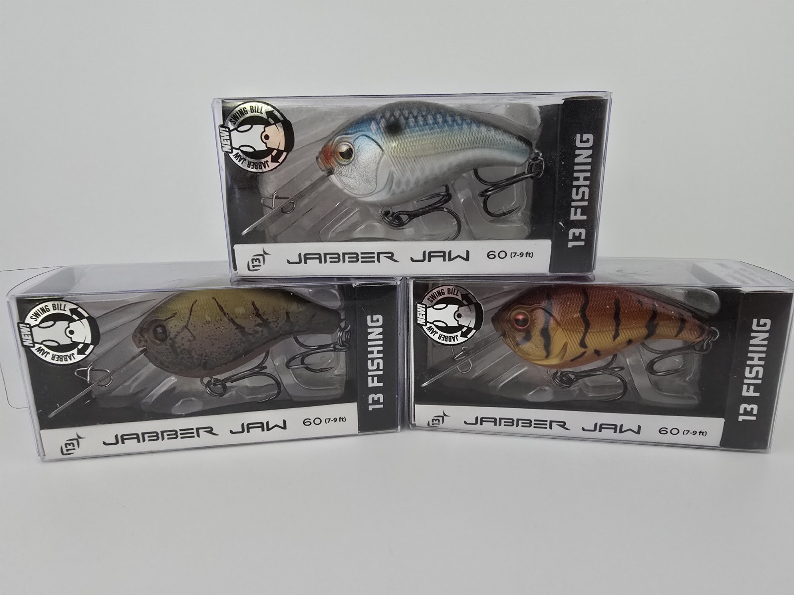 3x 13 Fishing Discontinued Jabber Jaw 60 Lot in Three Great Colors #JJC60 NIB