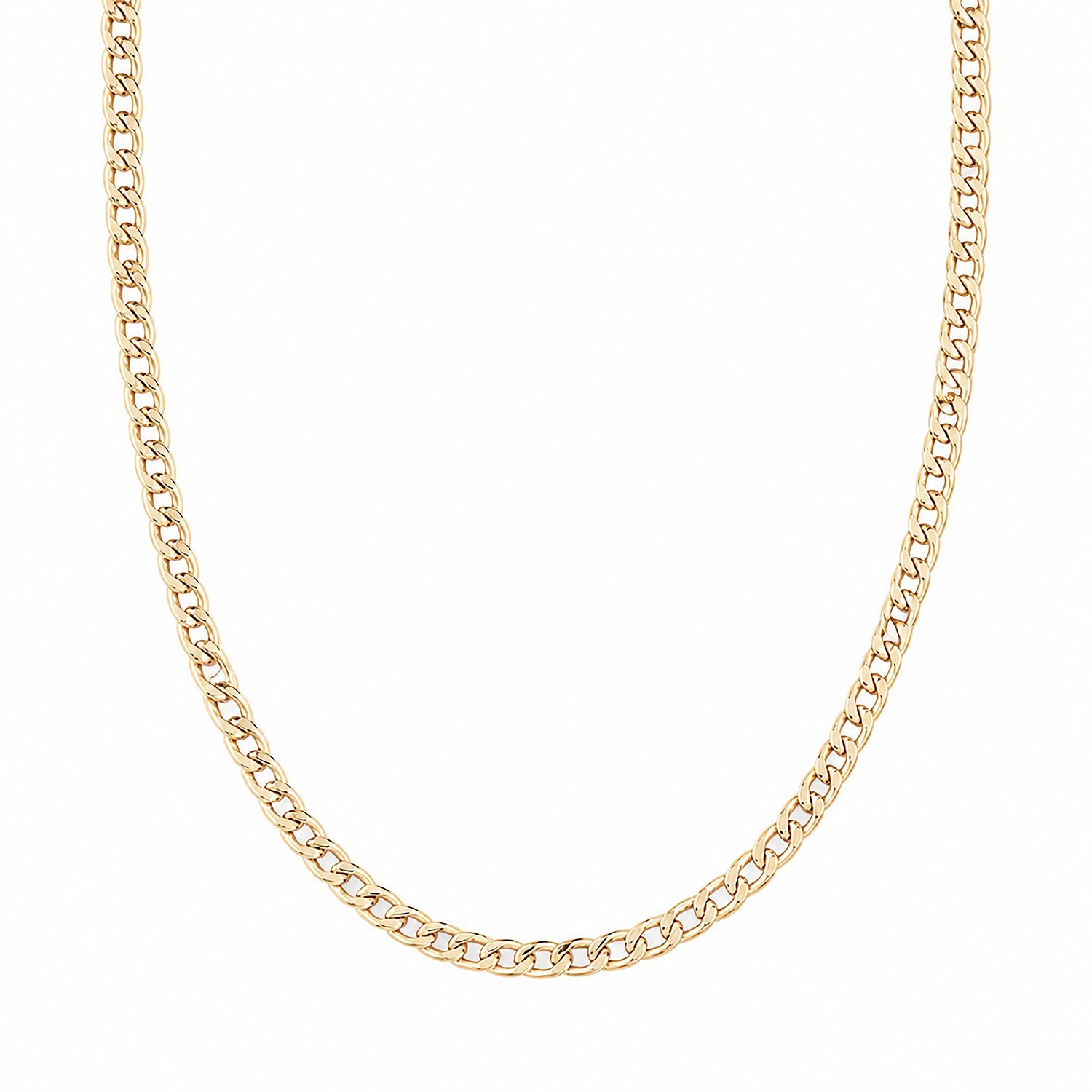 9ct Yellow Gold Fine Curb Chain 18\