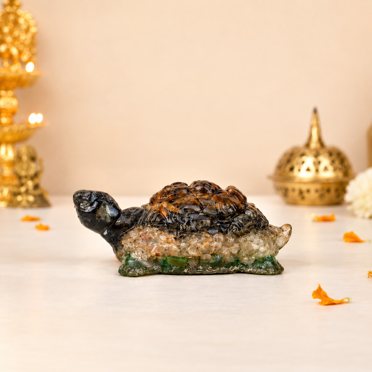 Crystal Handcrafted Turtle | Attracts Wealth, Brings Luck and Protection