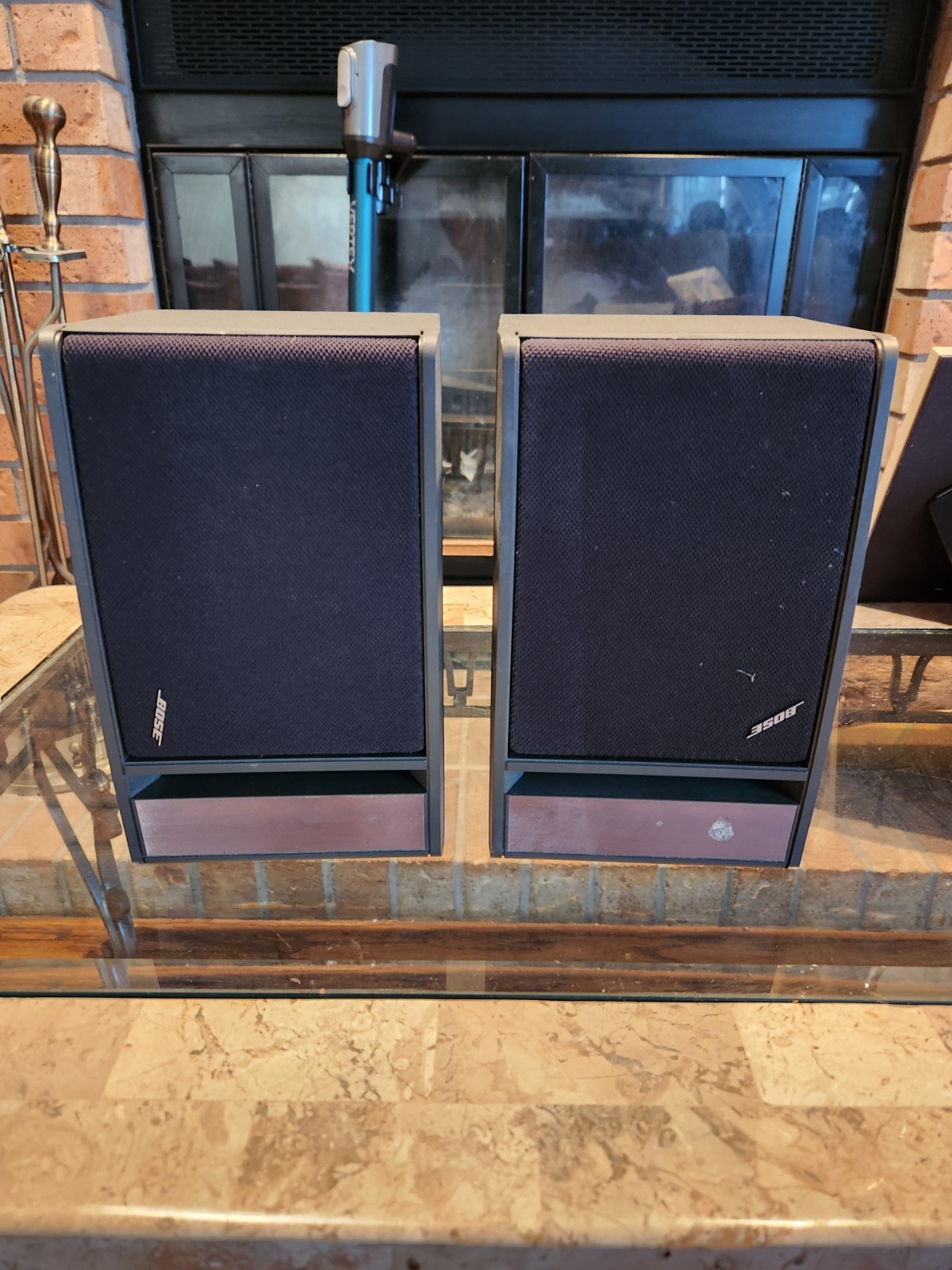 2 Bose Model 141 Wired Speaker System Gray Pair  tested works great speakers onl