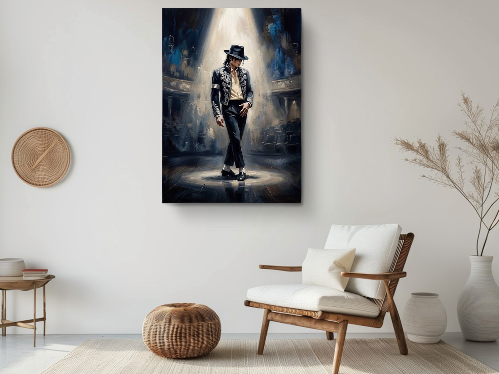 King of Pop Dance Canvas Print Music Portrait Wall Art