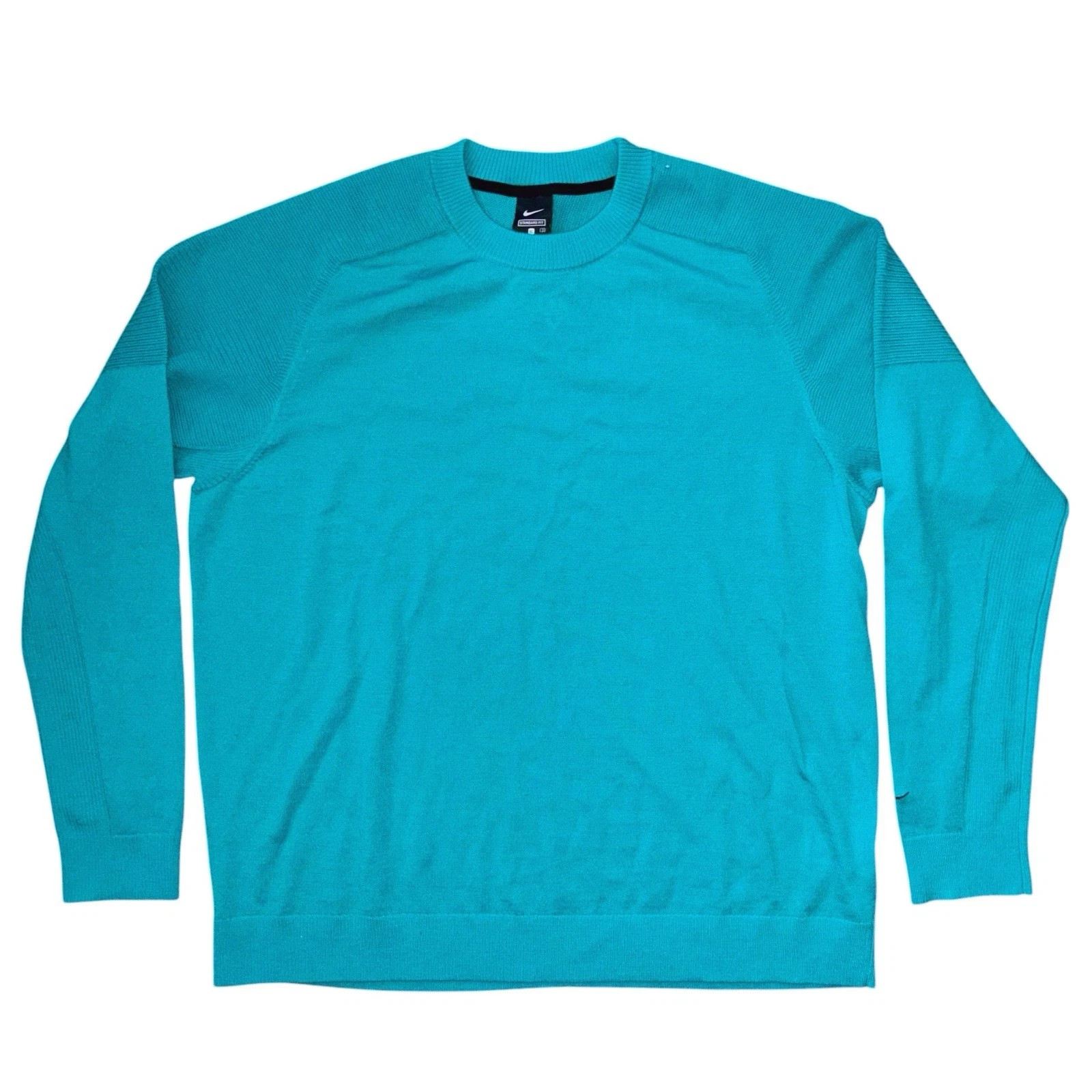 ***Nike Tiger Woods Lightweight Teal Blue Golf Sweater Size XL NWT CU9782-356***