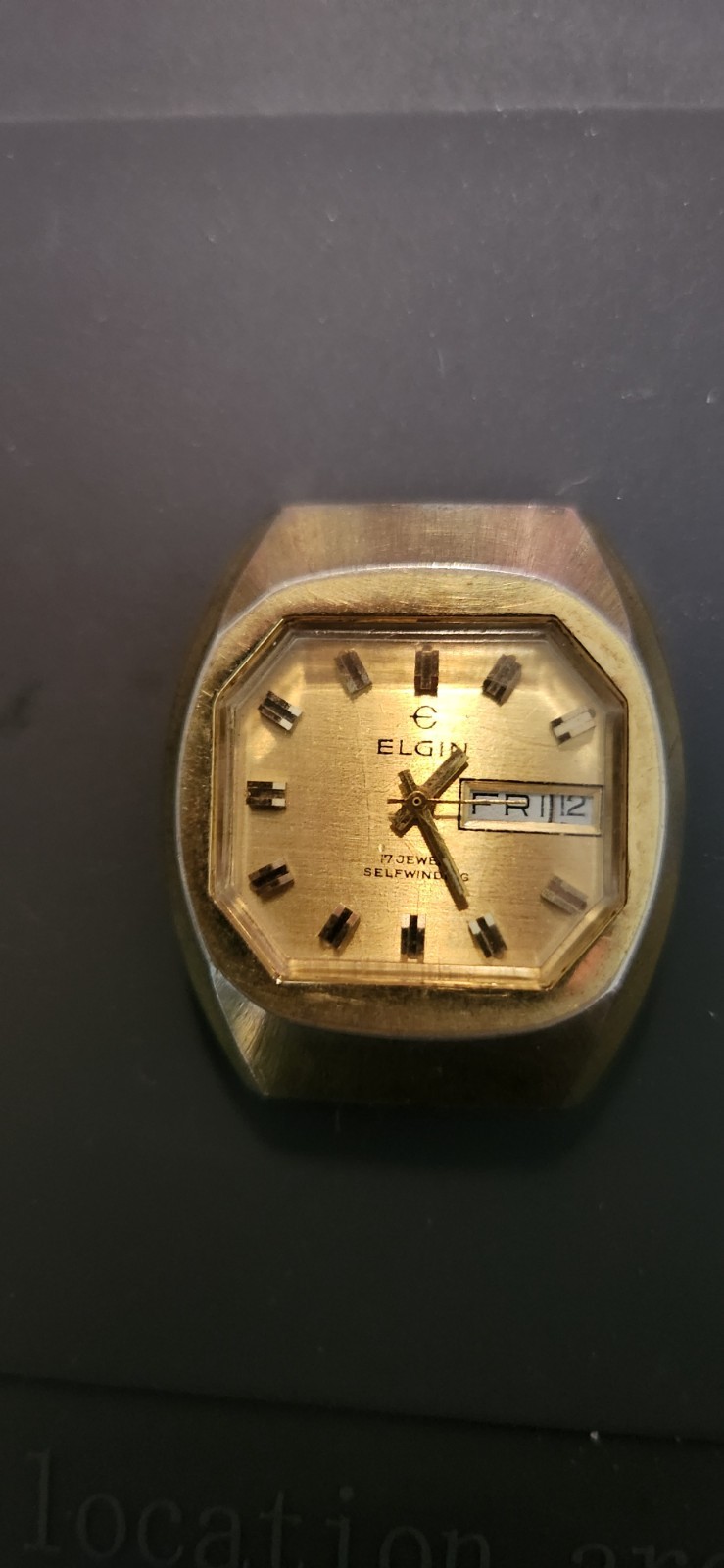 Men\'s mid 1970s Elgin Octagon 17 Jewels Automatic (restoration project) Men\'s mid 1970s Elgin Octagon 17 Jewels Automatic (restoration project)