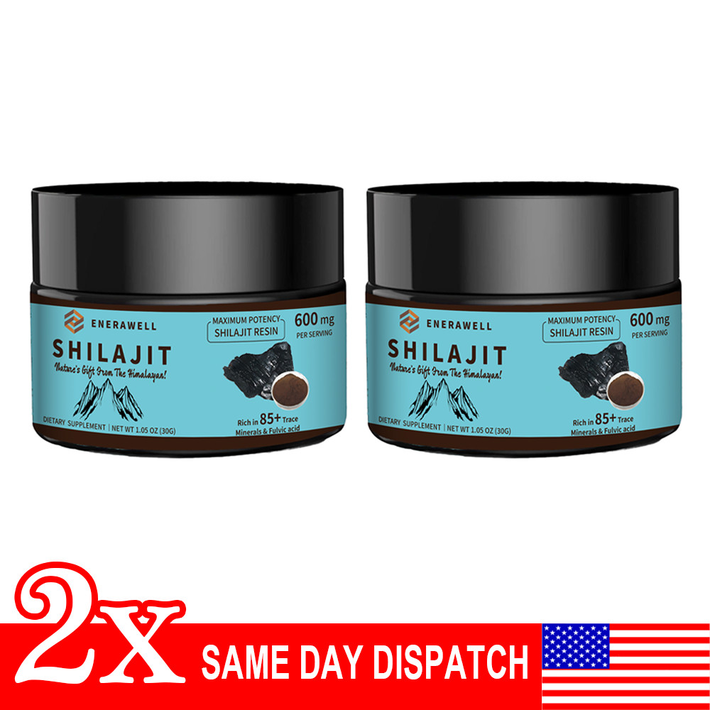 2x Pure 100% Himalayan Shilajit,Soft Resin,Organic,Extremely Potent,Fulvic Acid