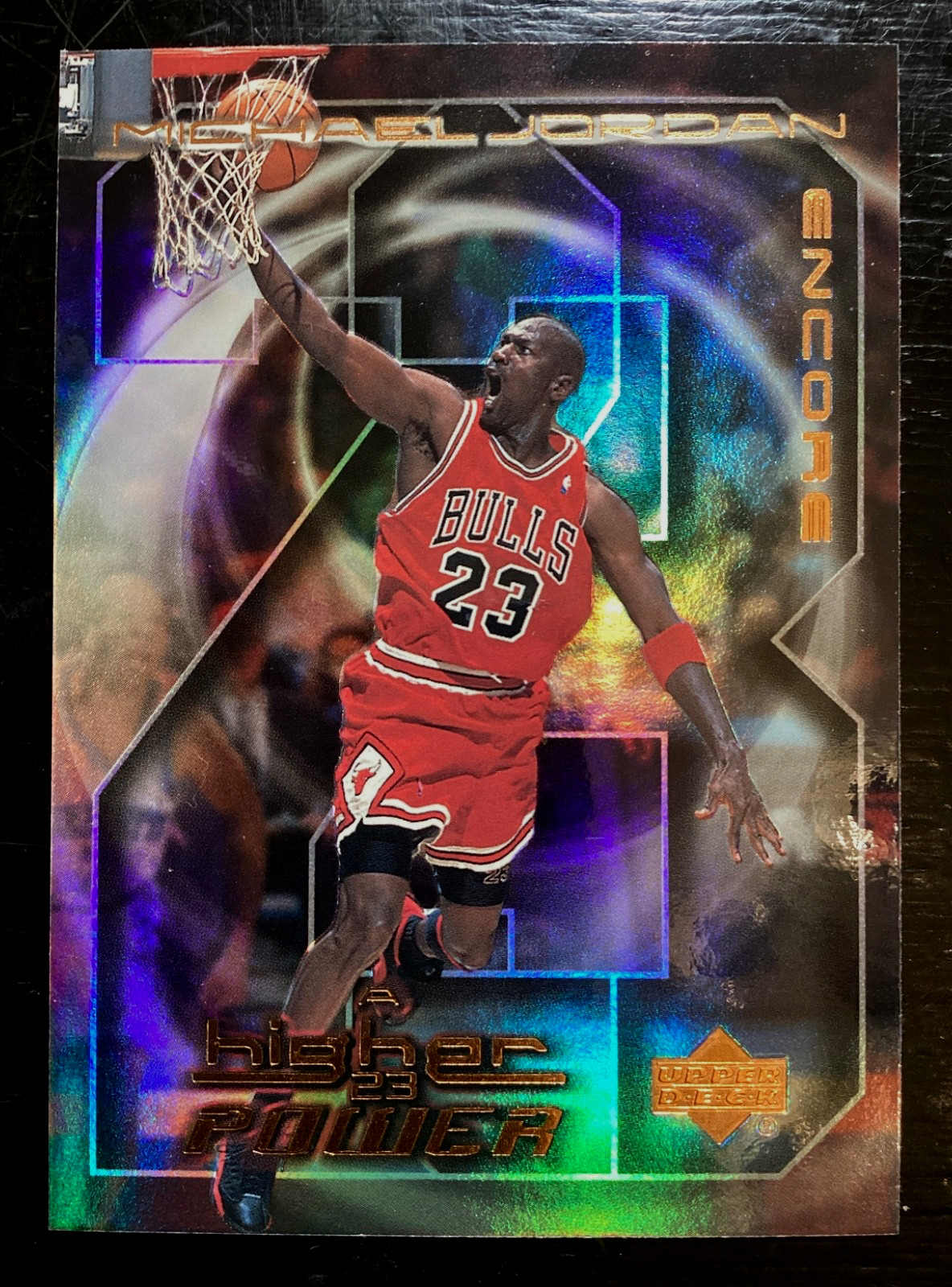 1999-00 Upper Deck Encore MICHAEL JORDAN A Higher Power Holofoil  #MJ2 Bulls HOF
