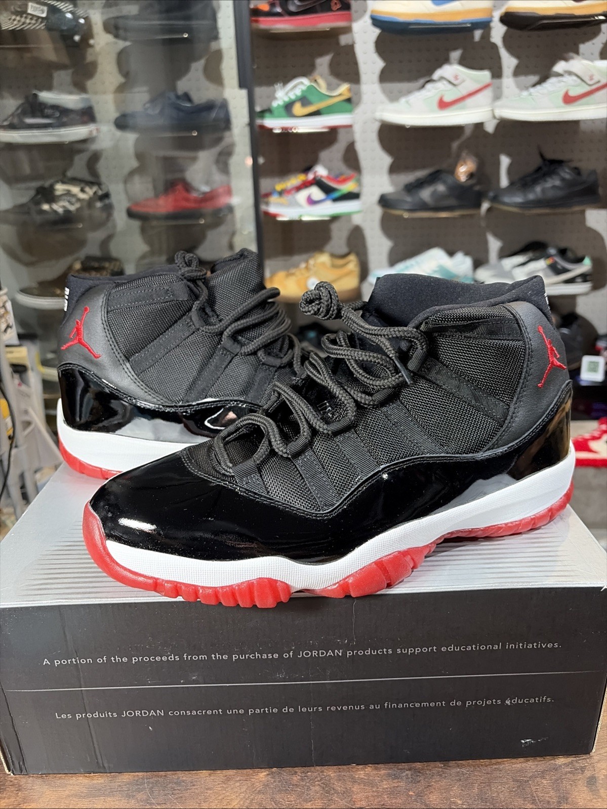 Size 12 - Air Jordan 11 Retro 2001 Bred 136046-061 Authentic OG BOX DS