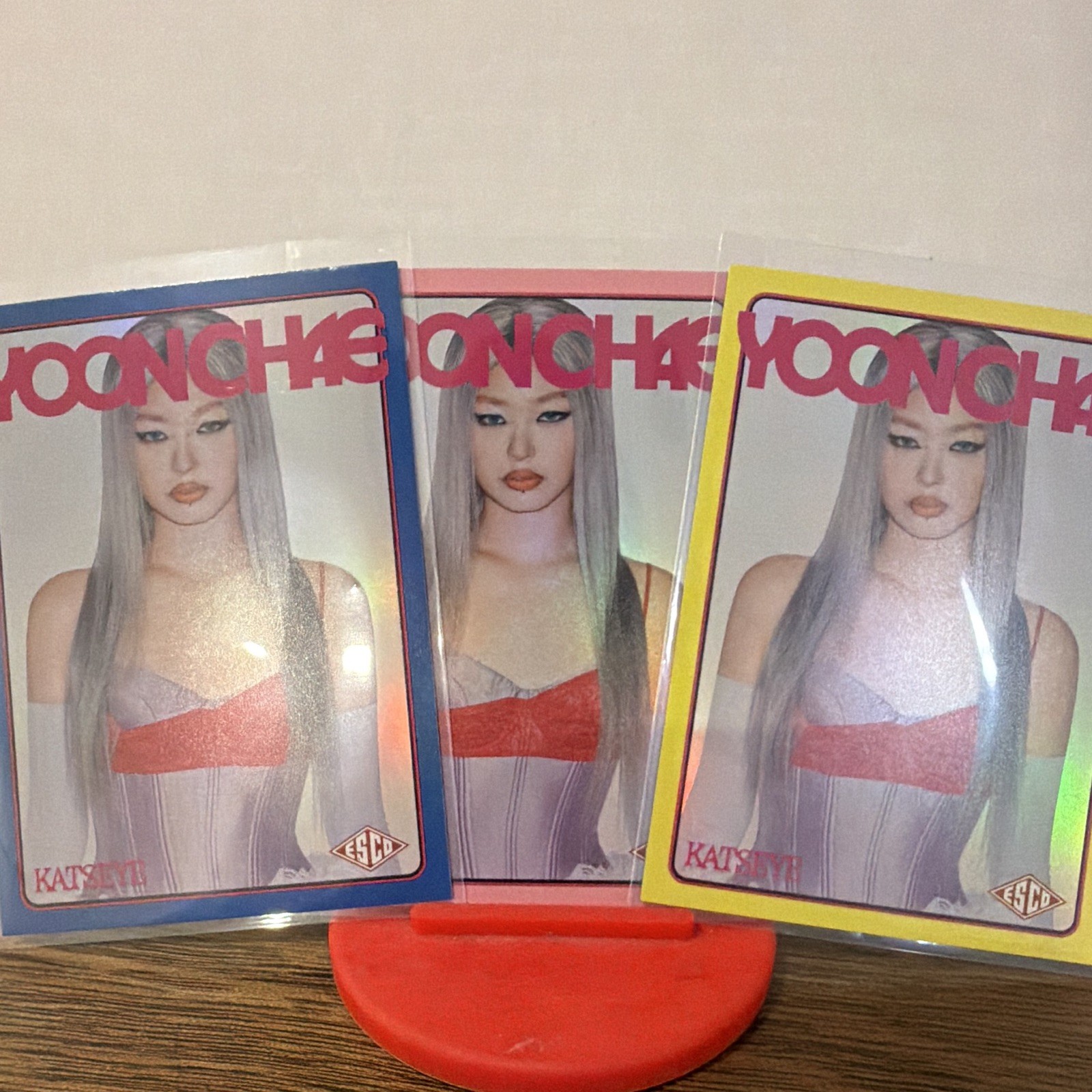HYBE x Geffen KATSEYE WILD YOONCHAE Yoonchae #28 /200 /400 /600 3 card lot HYBE x Geffen KATSEYE WILD YOONCHAE Yoonchae #28 /200 /400 /600 3 card lot