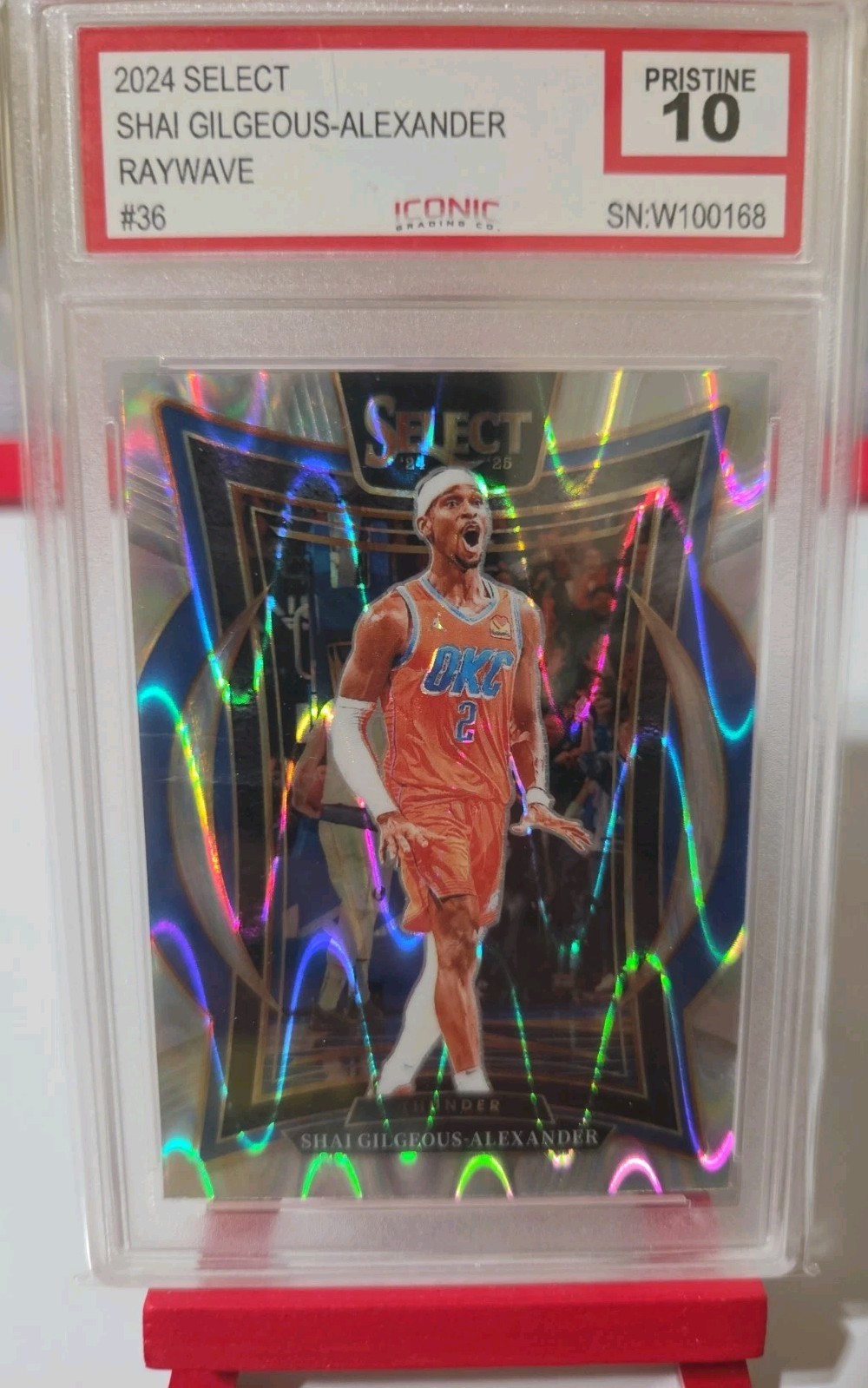 SGA IGC PRISTINE 10 - \'24-\'25 Panini Select - Concourse - #36 Tectonic Prizm OKC