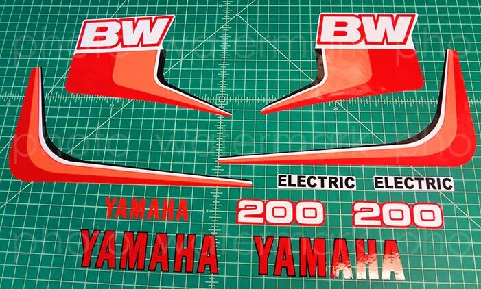 11pc Yamaha 1985 BW200 BIG WHEEL decals autocollant stickers graphics aufklebers