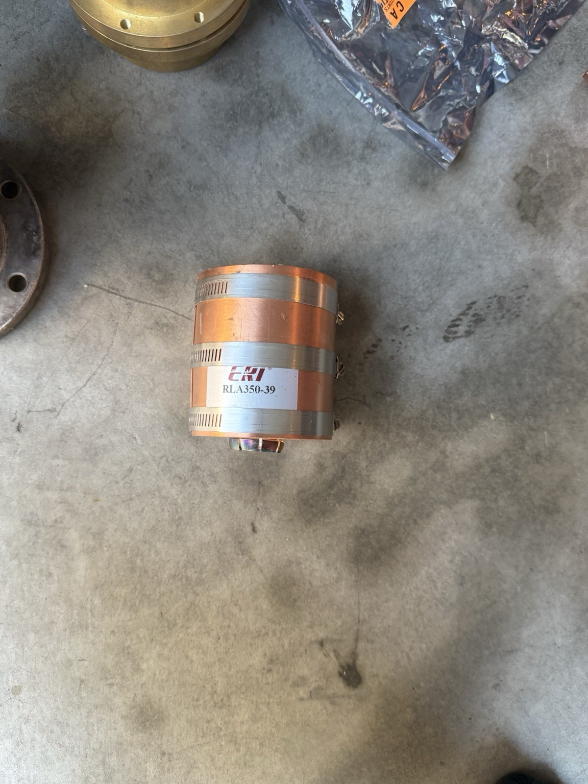 ERI RLA350-39 50 ohm rigid coax ref transmission line coupling