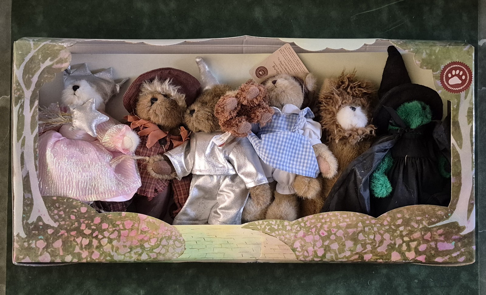 Boyds Bears 6 Pieces (and Toto, too) WIZARD OF OZ plush set - brand new retired